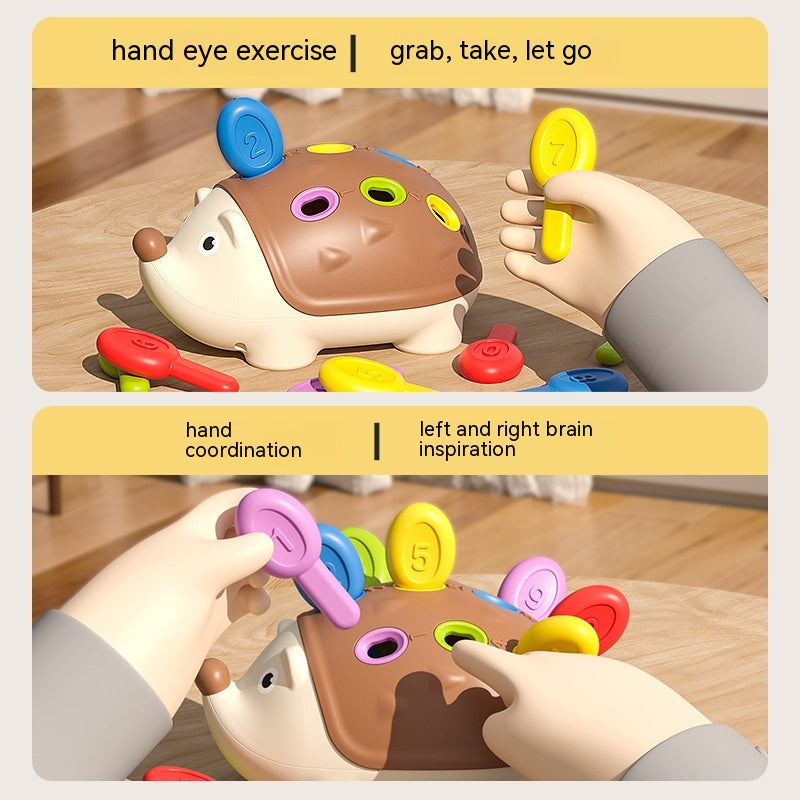 Feinmotorik-Trainingsspielzeug für die frühkindliche Bildung, Hand-Augen-Koordination, Steckspiel „Kleiner Igel“