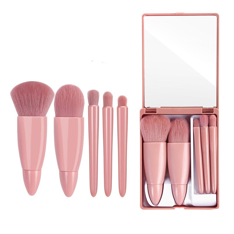 5-teiliges Make-up-Pinsel-Set – Kosmetikpinsel für Puder, Lidschatten, Foundation, Rouge und zum Verblenden.