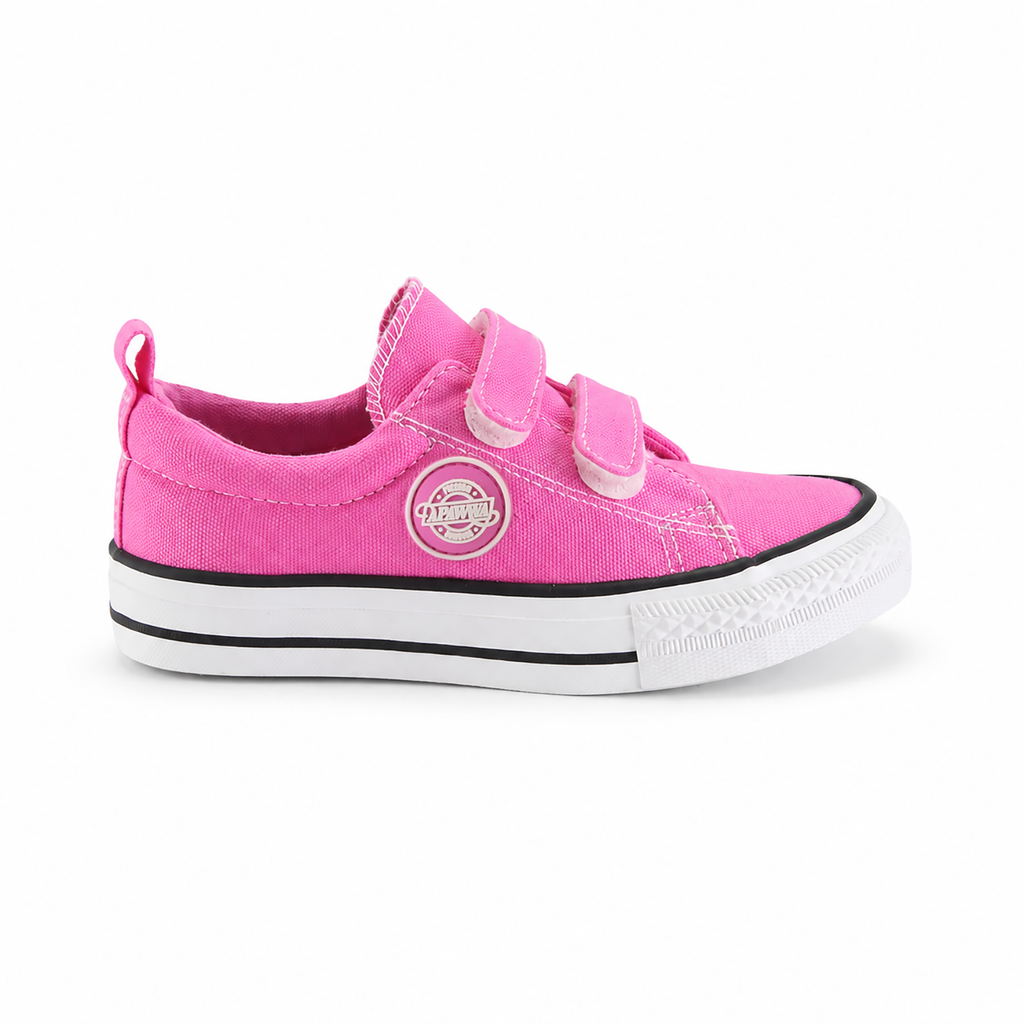 Kinder Sneaker Mädchen Fuchsia mit Klettverschluss