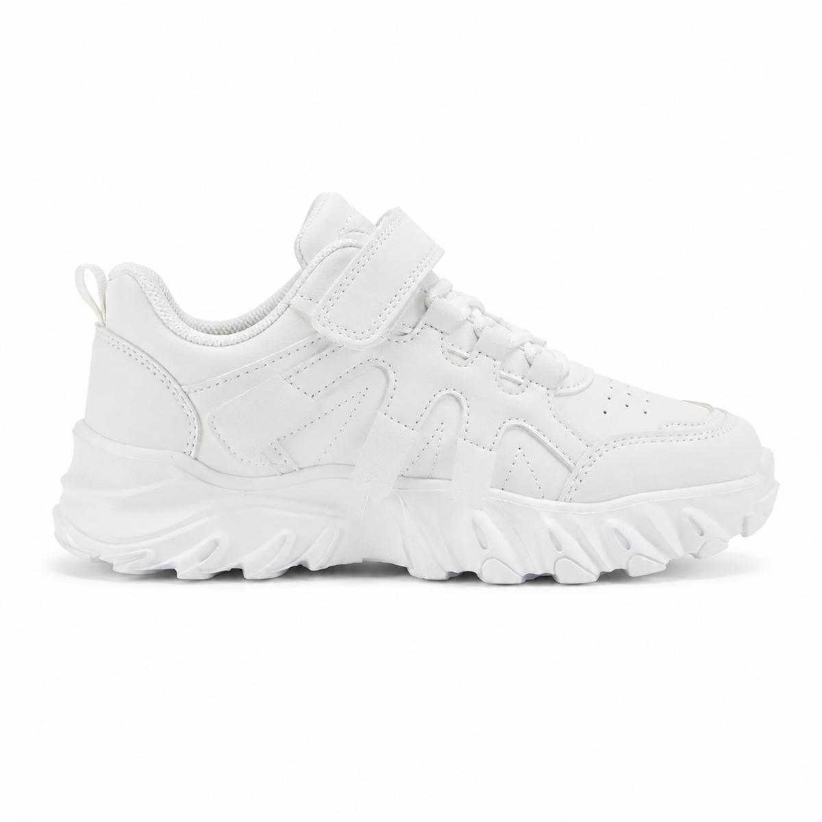 Jungen Sneaker Weiß – Sportliche Chunky-Sneaker mit Klettverschluss