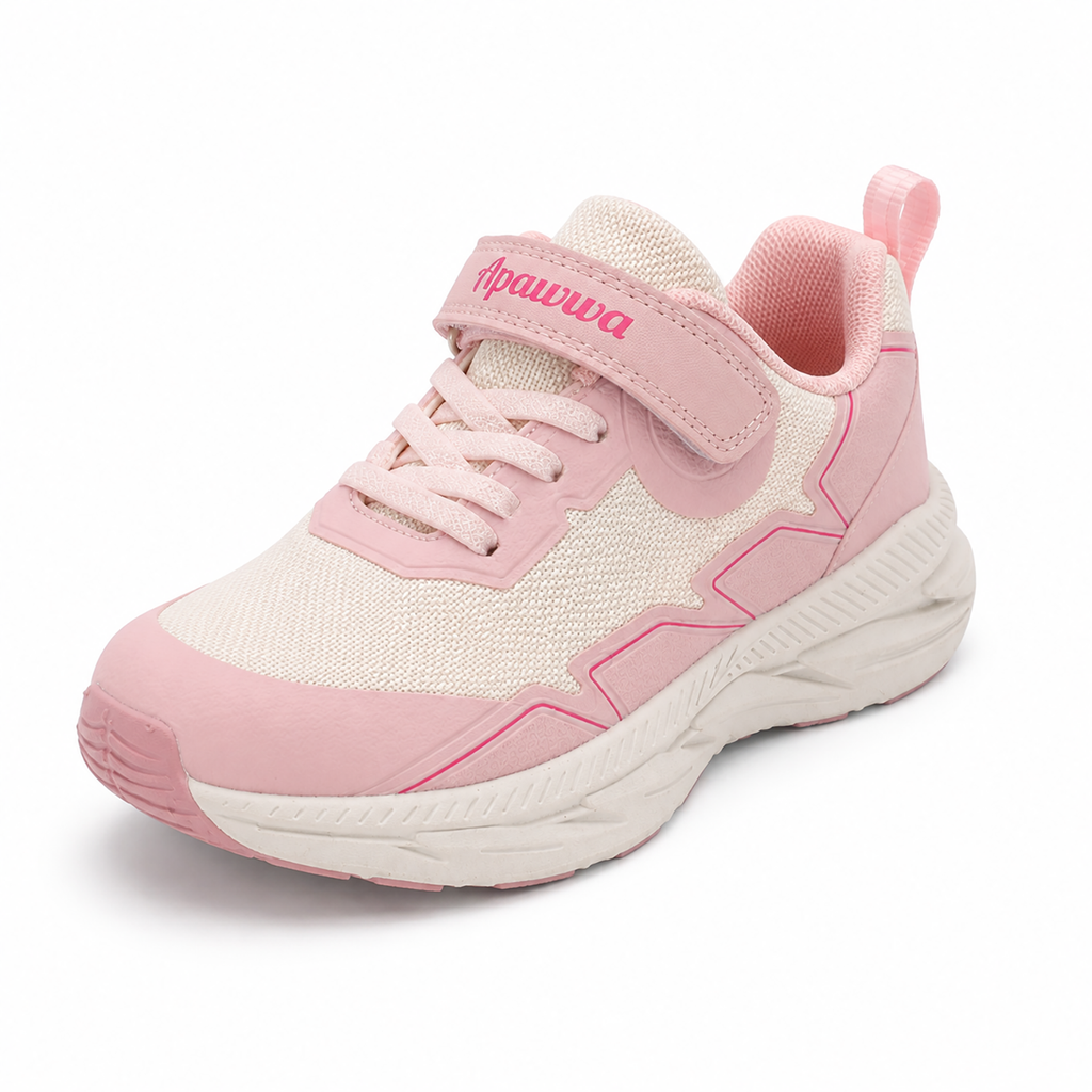 Kinder Sneaker Mädchen Rosa mit Klettverschluss
