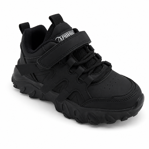 Jungen Sneaker Schwarz – Sportliche Chunky-Sneaker mit Klettverschluss