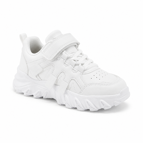 Jungen Sneaker Weiß – Sportliche Chunky-Sneaker mit Klettverschluss