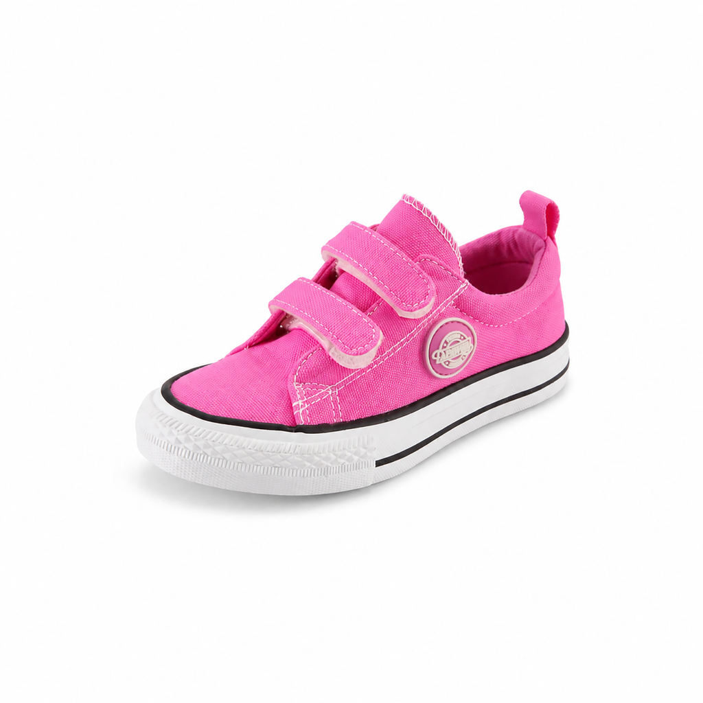 Kinder Sneaker Mädchen Fuchsia mit Klettverschluss