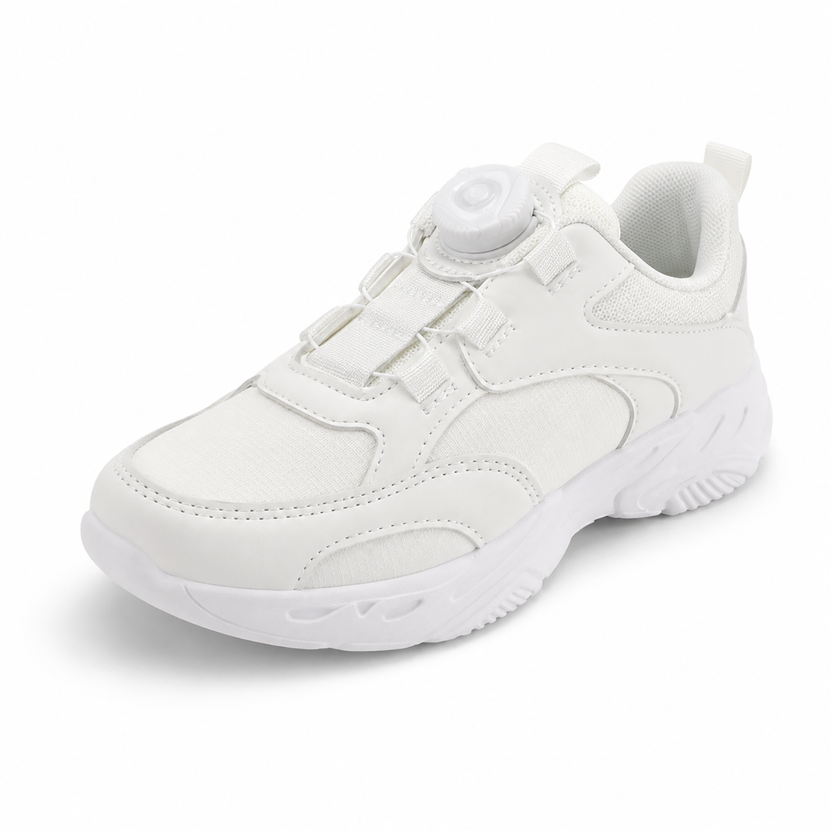 Kinder Sneaker Weiß mit Drehverschluss