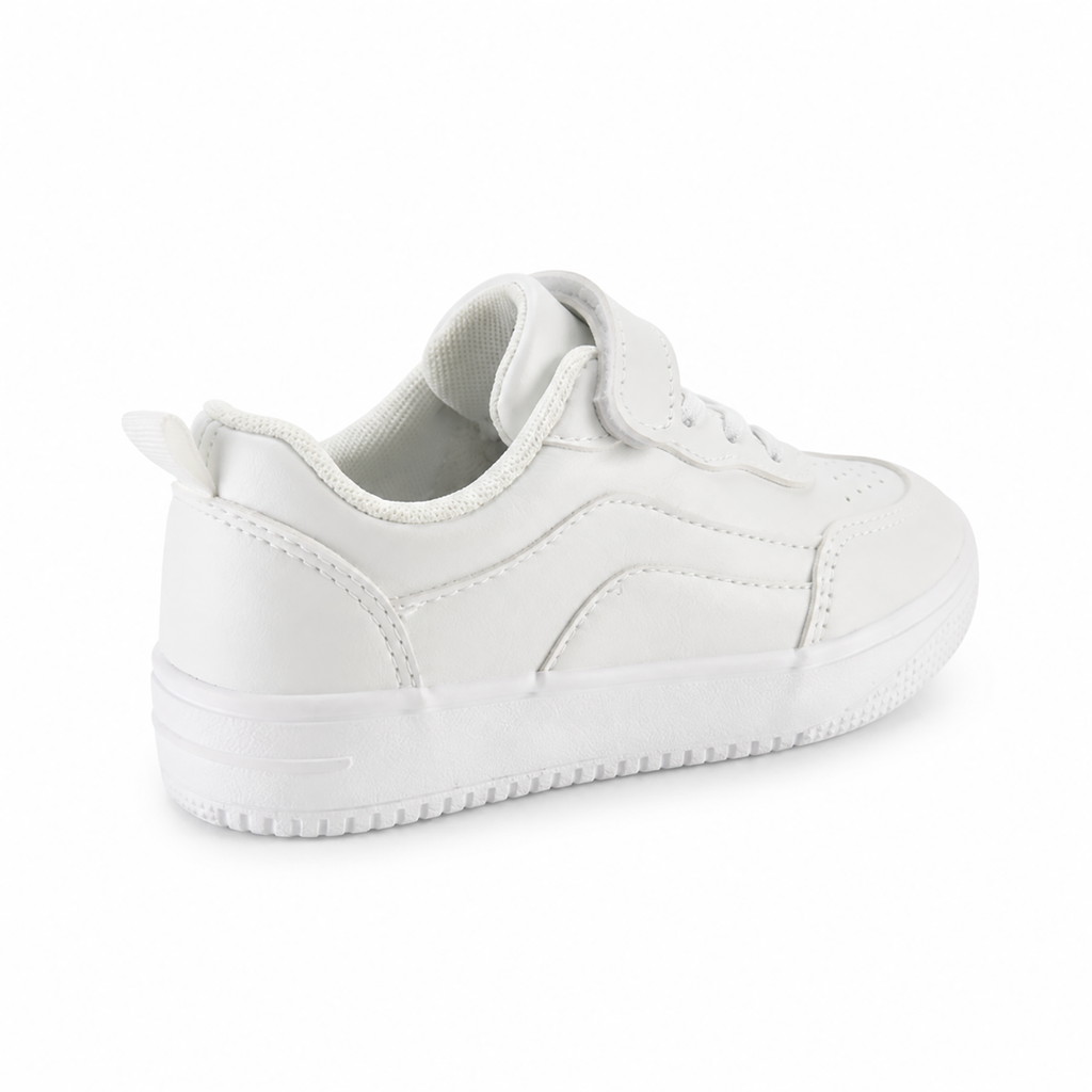 Kinder Sneaker Jungen Weiß mit Klettverschluss