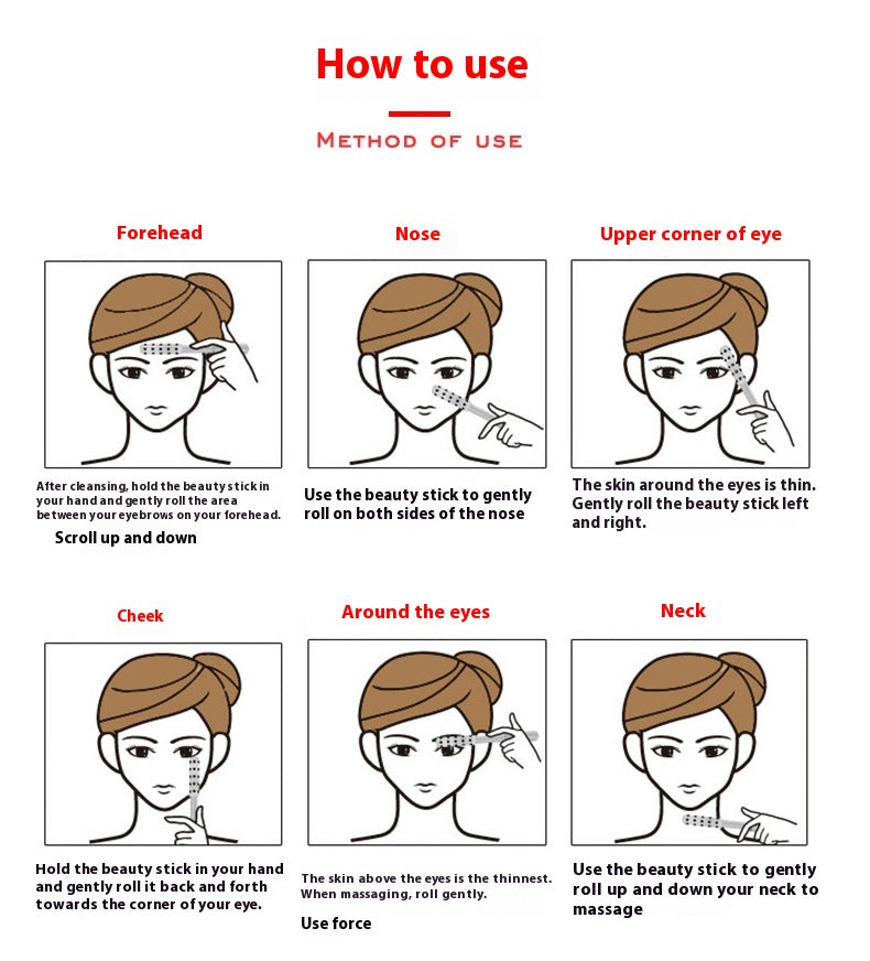 Germanium‑Partikel‑Roller Schönheits‑Massagegerät für die Augenpflege