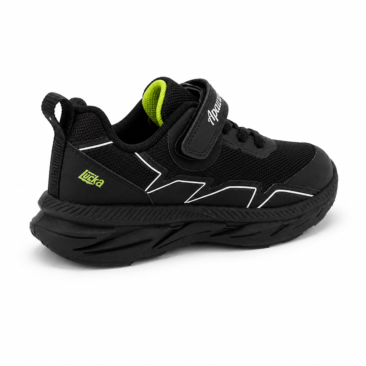 Kinder Sneaker Jungen Schwarz mit Klettverschluss