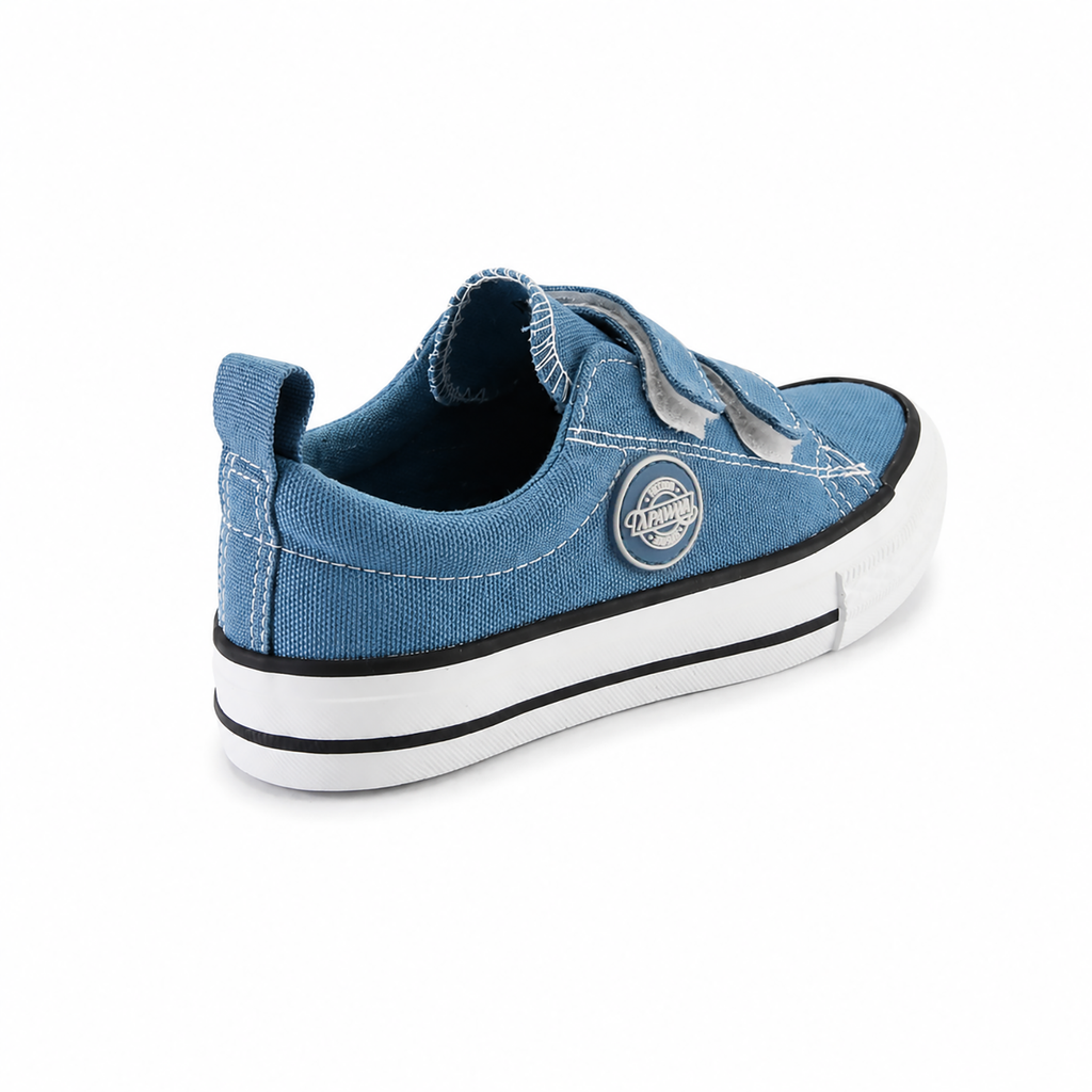 Kinder Sneaker Jungen Blau mit Klettverschluss