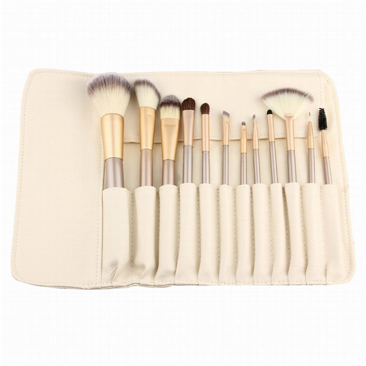 Punkt-Detonation 121824, weißes Make-up, weißer Make-up-Pinsel, 24 Make-up- und Pinsel-Sets für tragbare Beauty- und Schminkwerkzeuge.
