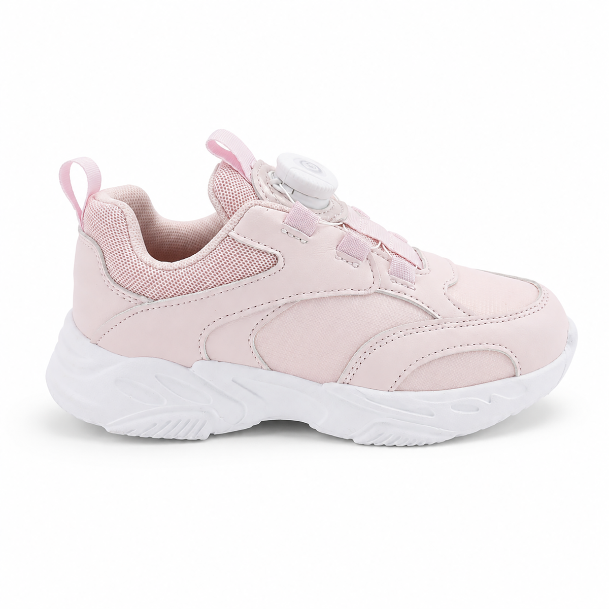 Kinder Sneaker Mädchen Rosa mit Drehverschluss – Sportschuhe Freizeitschuhe