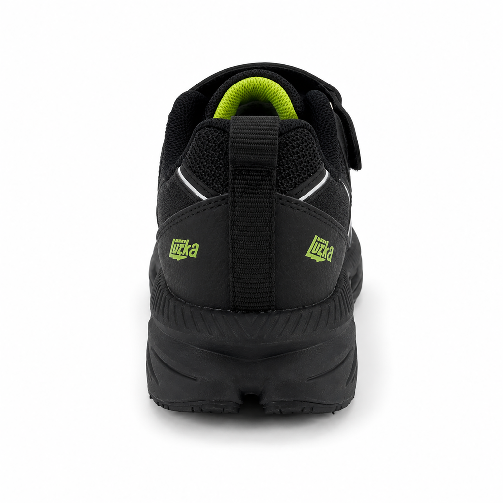 Kinder Sneaker Jungen Schwarz mit Klettverschluss