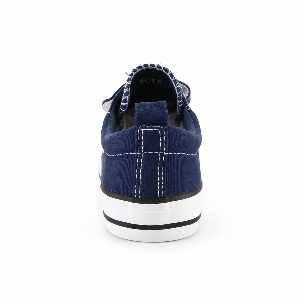 Kinder Sneaker Jungen Dunkelblau mit Klettverschluss