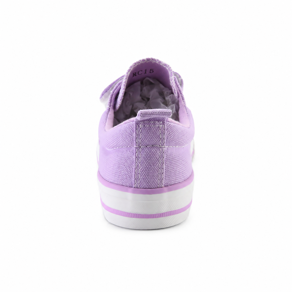 Kinder Sneaker Mädchen Lila mit Klettverschluss