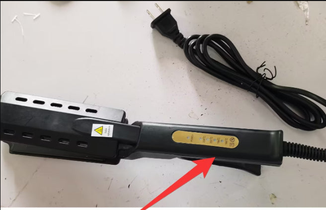 US-Standard Haar­glätter mit Dampf, verletzungsfrei, Glätteisen-Platte