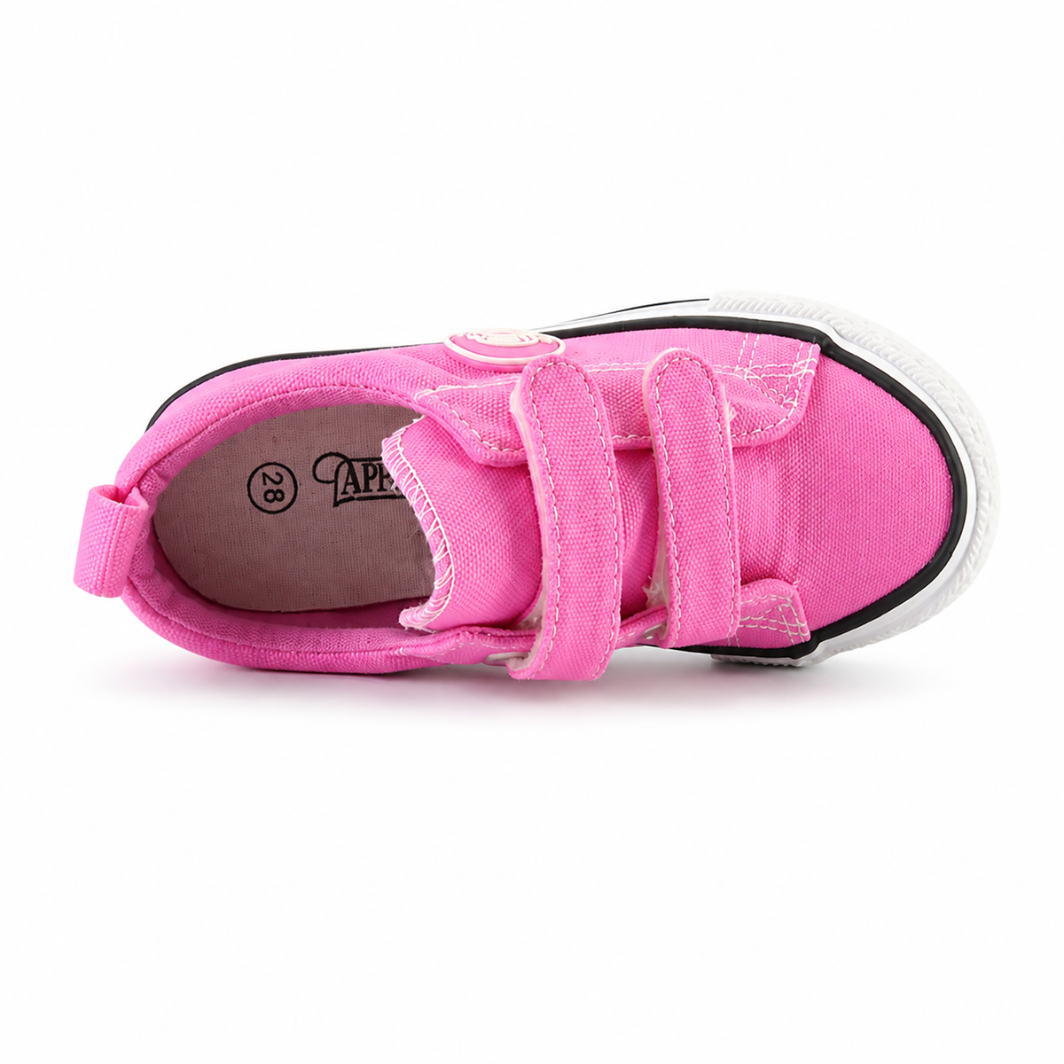 Kinder Sneaker Mädchen Fuchsia mit Klettverschluss