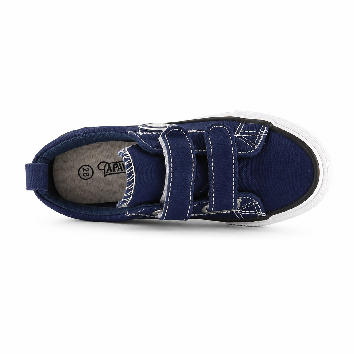 Kinder Sneaker Jungen Dunkelblau mit Klettverschluss