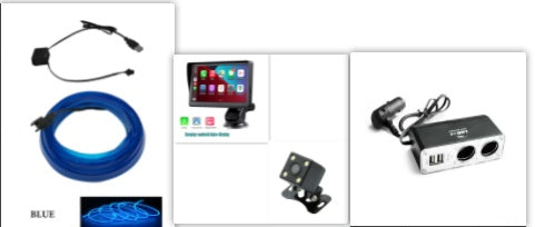 7-Zoll IPS Auto Smart Display mit Wireless CarPlay – Smartphone-Projektionsscreen für Navigation