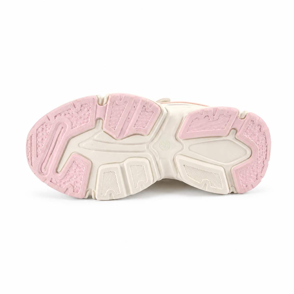 Kinder Chunky Sneaker für Mädchen Rosa-Weiß mit Klettverschluss