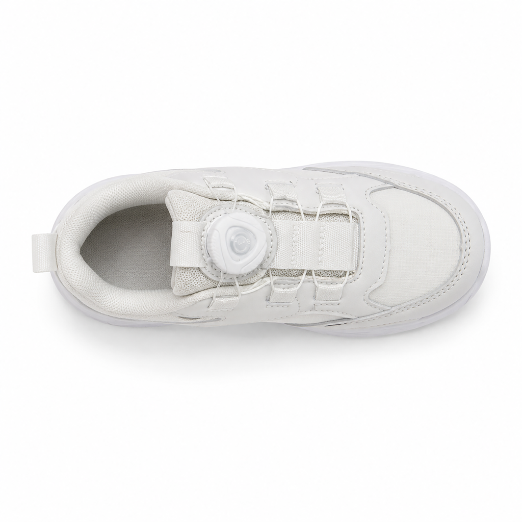Kinder Sneaker Weiß mit Drehverschluss