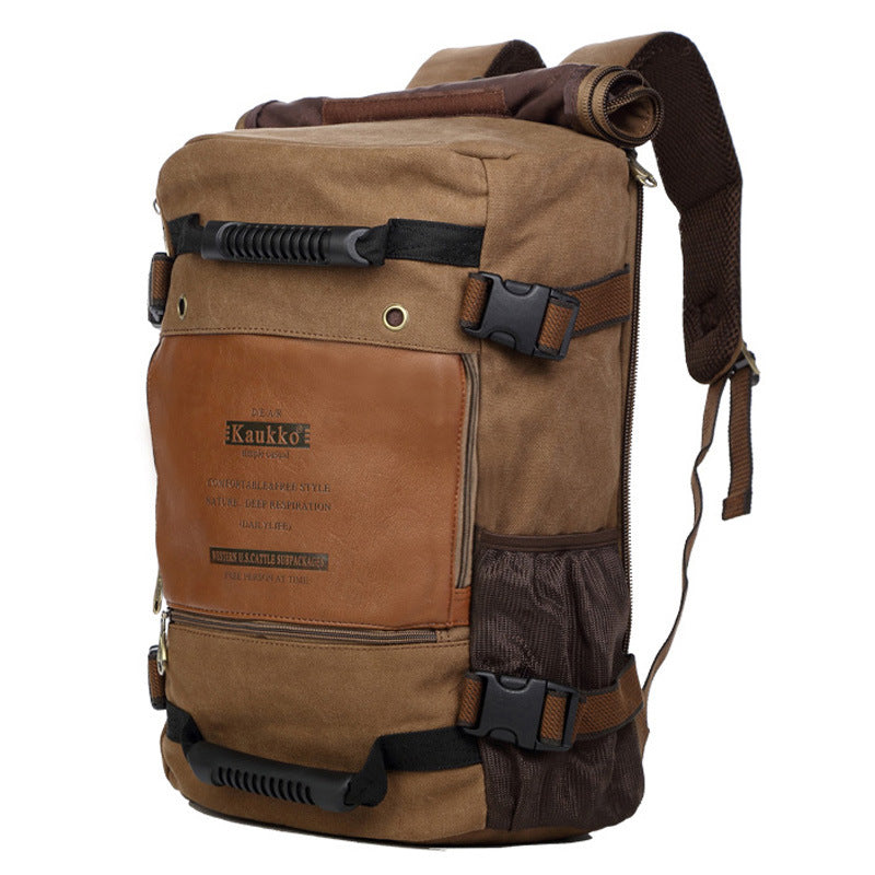 Herren-Canvas-Rucksack, großer Reise- und Schulrucksack, Schulter-Computer-Rucksack, funktionale vielseitige Tasche, multifunktionale Laptop-Tasche