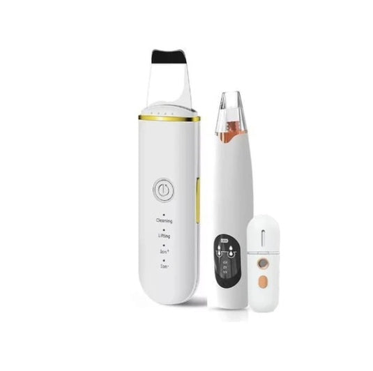 Das neue Ultraschall-Gesichtsreinigungs- und Peelinggerät entfernt Mitesser im Gesicht.