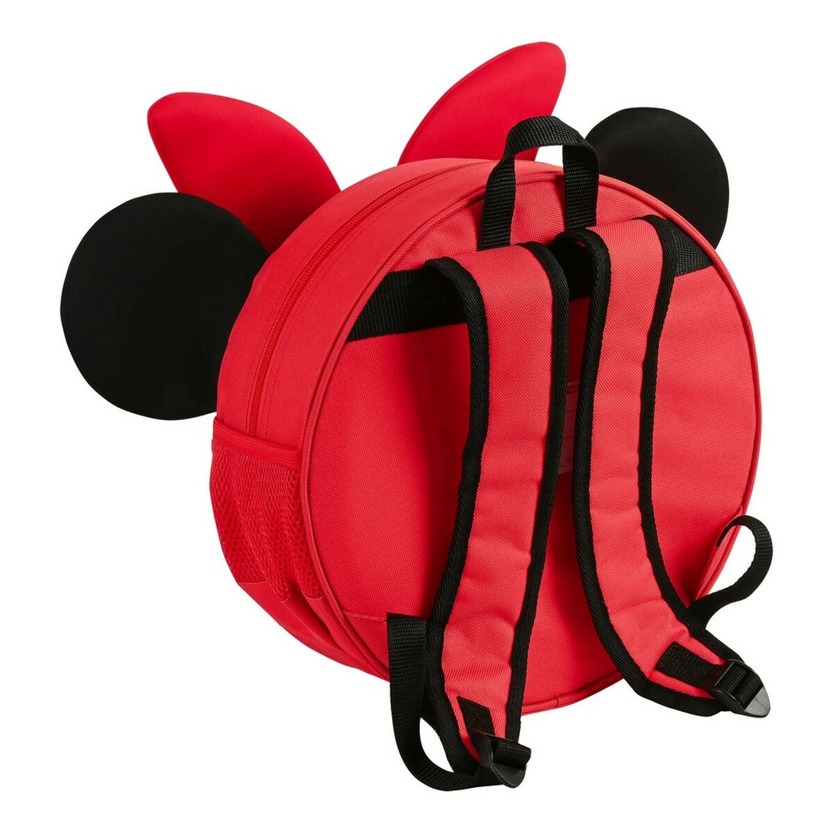 3D Kinder-Rucksack Minnie Mouse – Schwarz/Rot, 31 × 31 × 10 cm