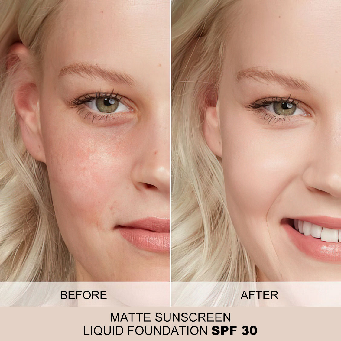 MATTE SONNENSCHUTZ-Flüssigfoundation SPF 30
