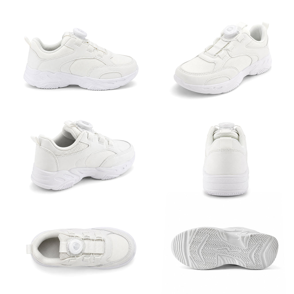 Kinder Sneaker Weiß mit Drehverschluss