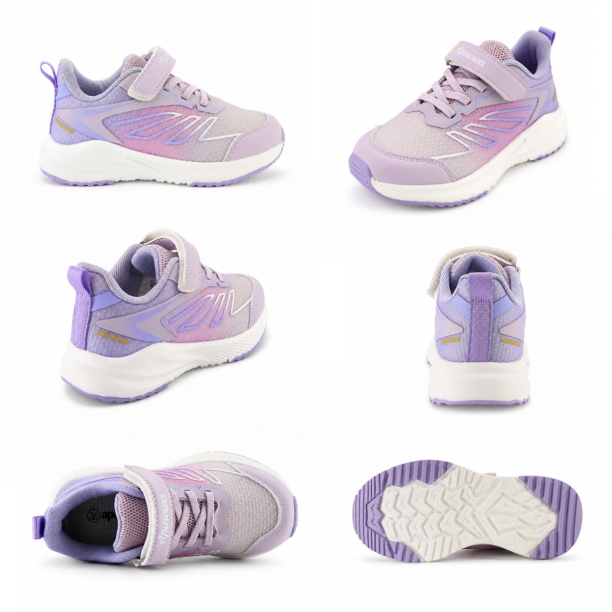 Kinder Sneaker Mädchen Lila/Rosa mit Klettverschluss