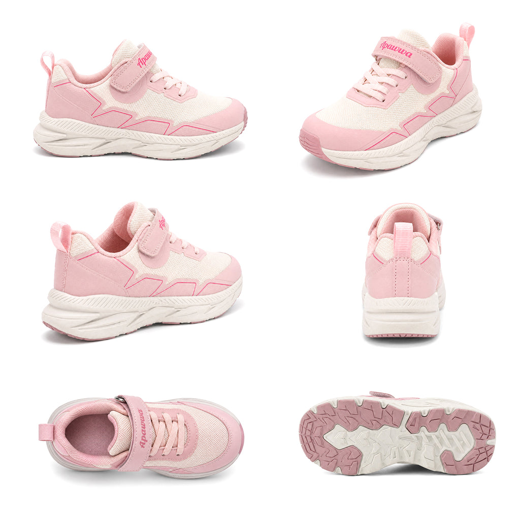 Kinder Sneaker Mädchen Rosa mit Klettverschluss