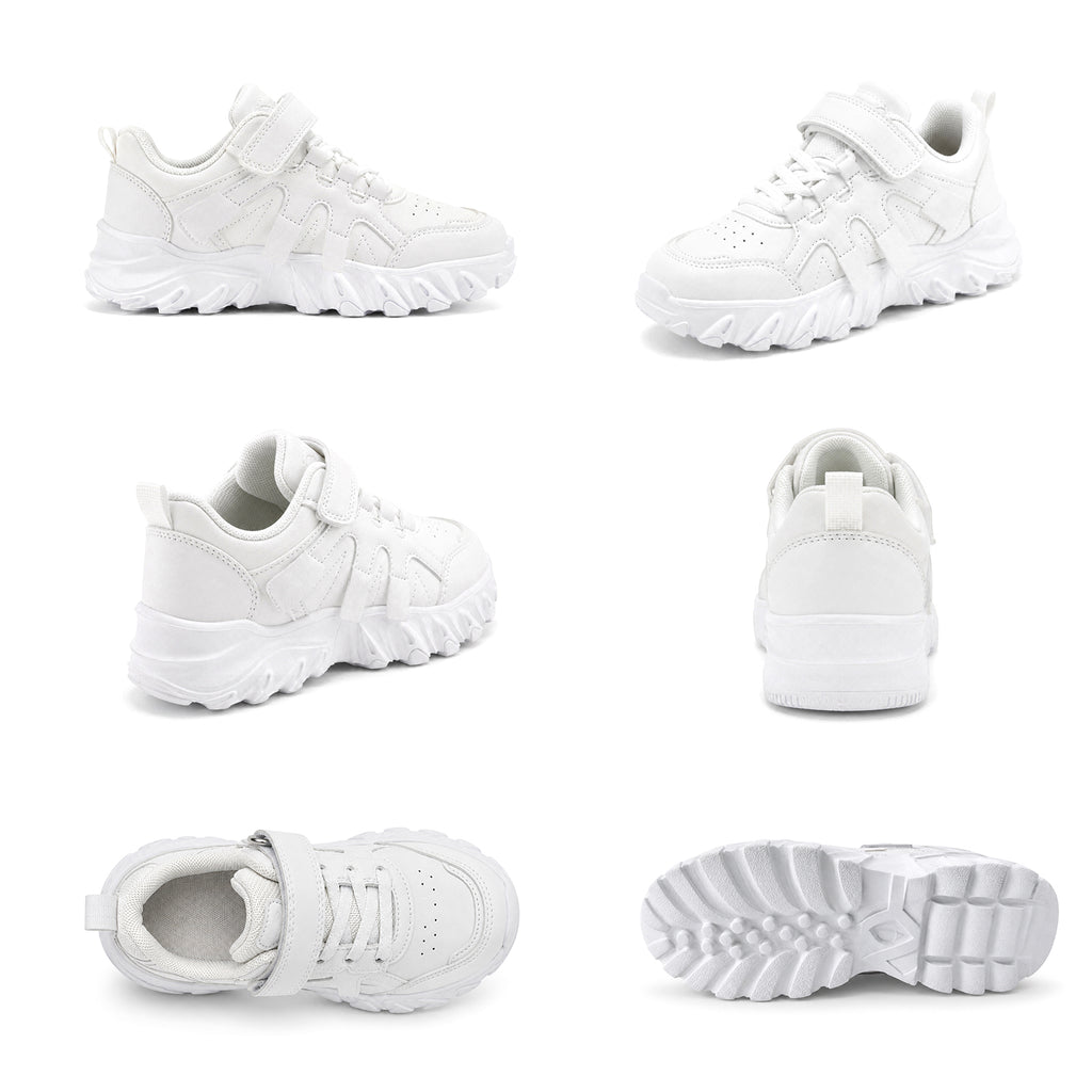 Jungen Sneaker Weiß – Sportliche Chunky-Sneaker mit Klettverschluss