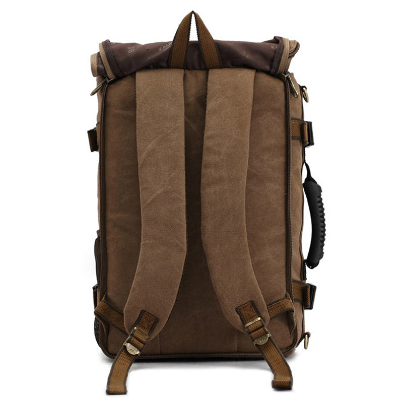 Herren-Canvas-Rucksack, großer Reise- und Schulrucksack, Schulter-Computer-Rucksack, funktionale vielseitige Tasche, multifunktionale Laptop-Tasche